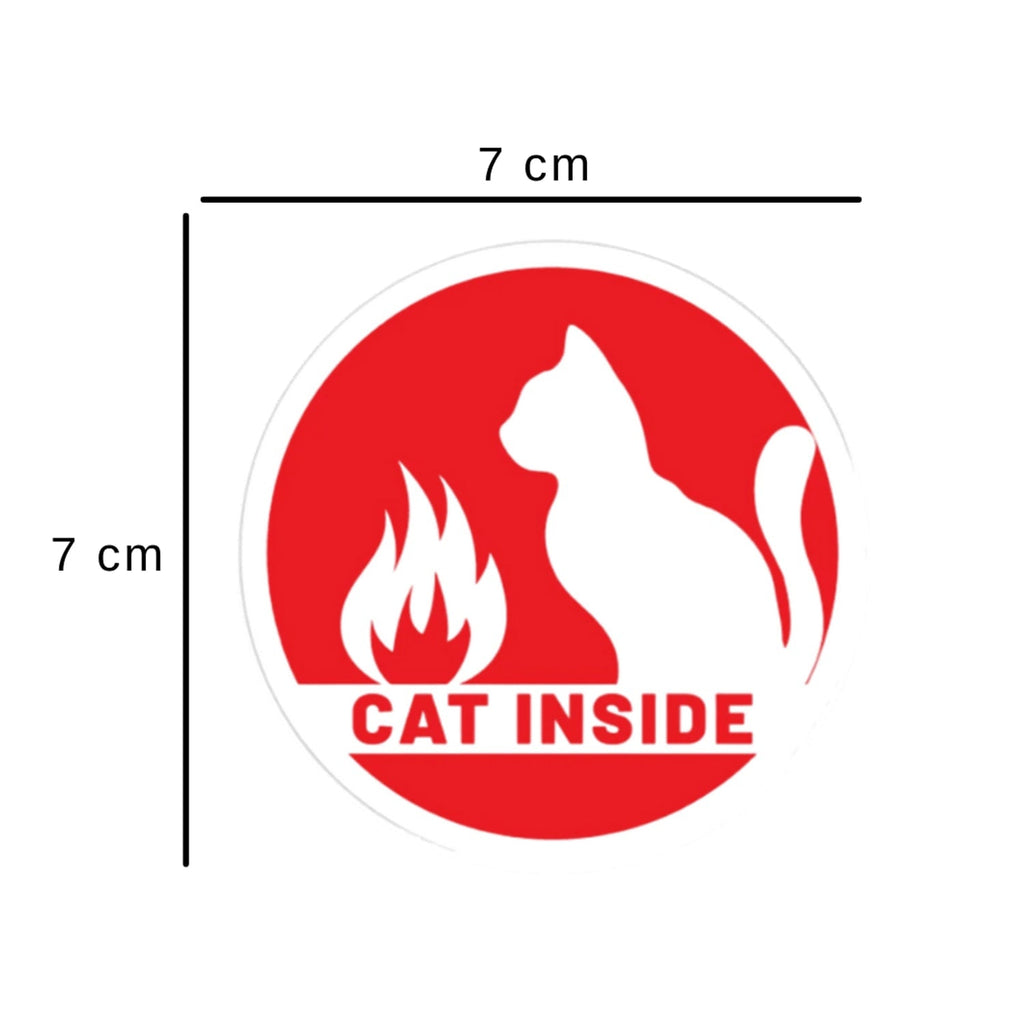 Stickers « CAT INSIDE » sécurité incendie